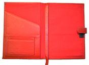 Red Leather Journal Notebook Inside