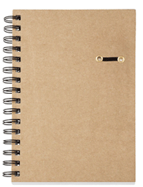 Natural Spiral Hard Cover Notebooks