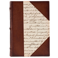 Leather and Paper "Calligraphy" Hardbound Journal